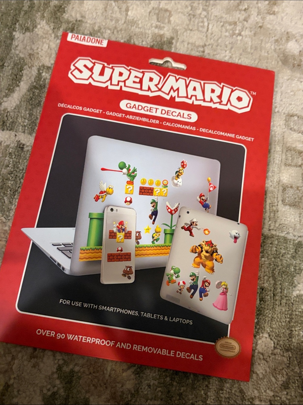 Nintendo Super Mario Decals NIB